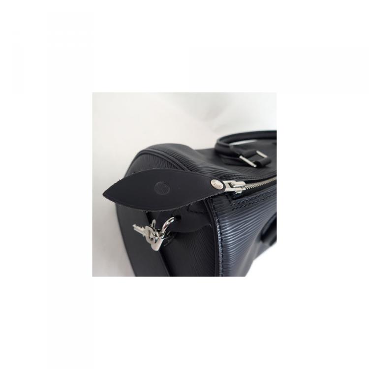 Pre Owned Louis Vuitton Noir Epi Leather Speedy 35 Bag