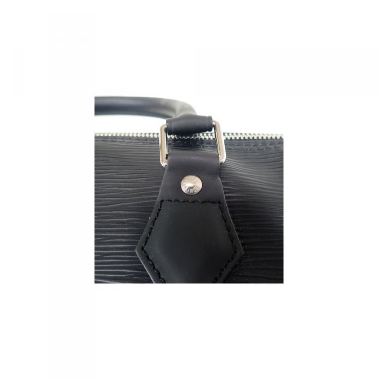 Pre Owned Louis Vuitton Noir Epi Leather Speedy 35 Bag