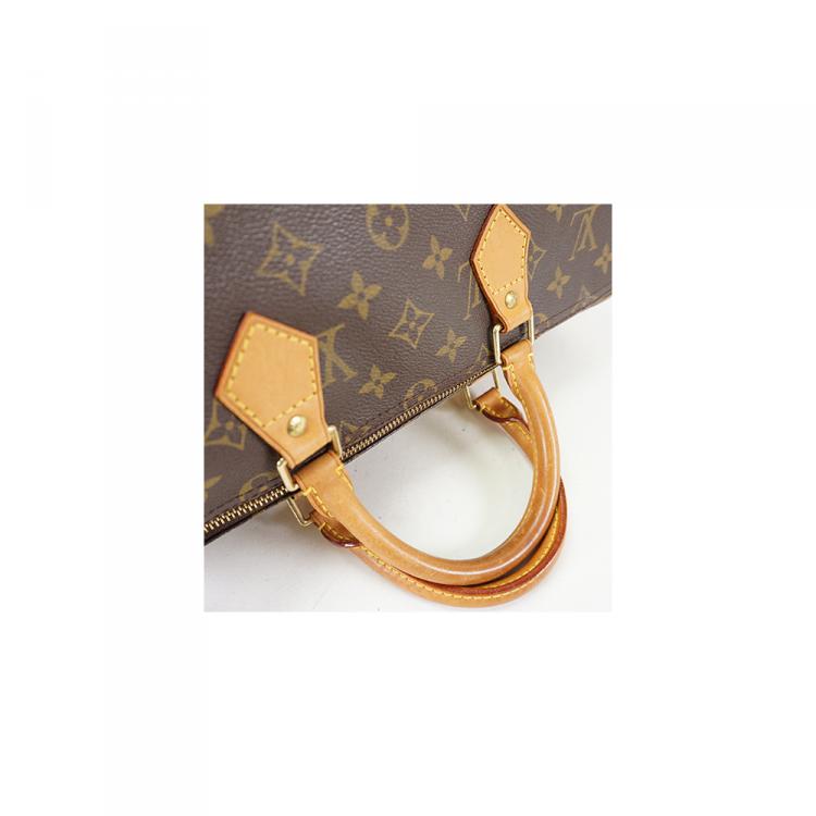 Pre Owned Louis Vuitton Monogram Canvas Speedy 35 Bag