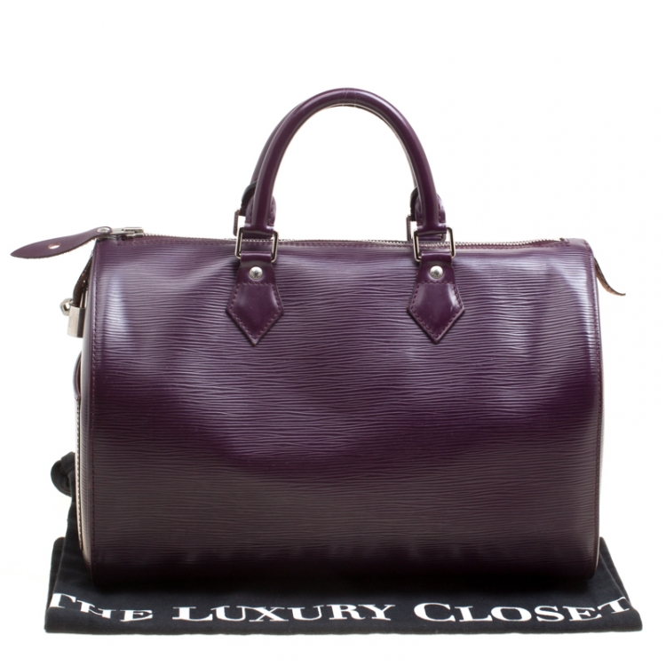 Pre Owned Louis Vuitton Cassis Epi Leather Speedy 30