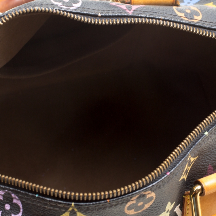 Pre Owned Louis Vuitton Black Multicolor Monogram Canvas Speedy 30