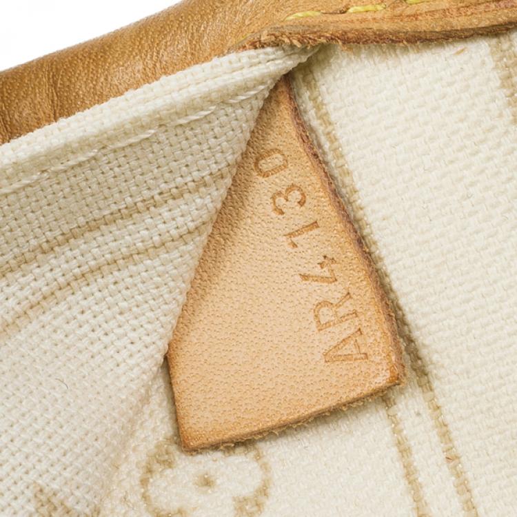 Pre Owned Louis Vuitton Damier Azur Neverfull MM