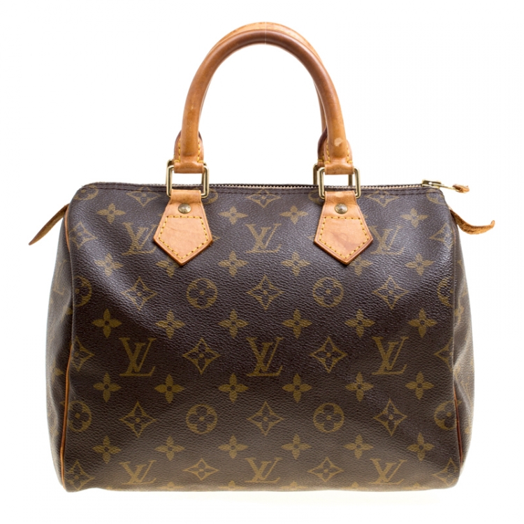 Pre Owned Louis Vuitton Monogram Canvas Speedy 25 Bandouliere Bag