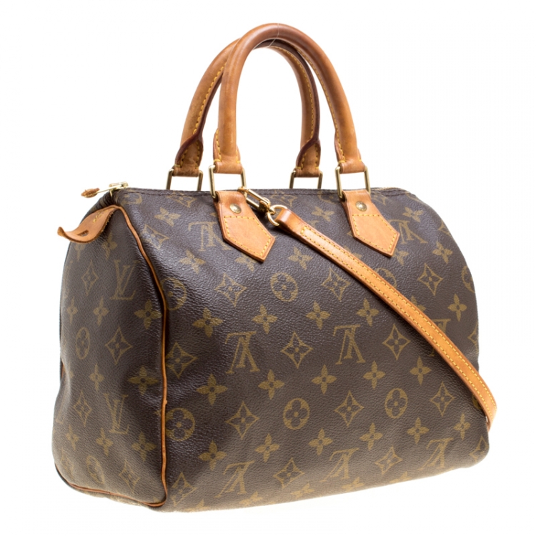 Pre Owned Louis Vuitton Monogram Canvas Speedy 25 Bandouliere Bag