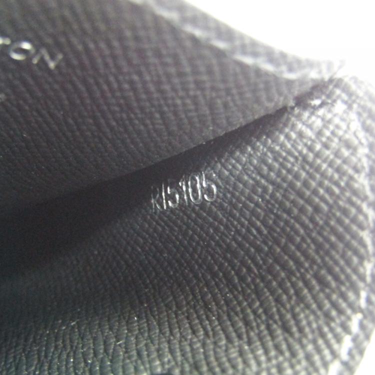 Pre Owned Louis Vuitton Noir Epi Leather Card Holder