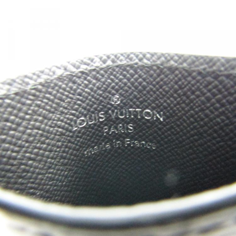 Pre Owned Louis Vuitton Noir Epi Leather Card Holder