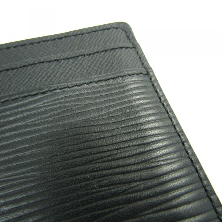 Pre Owned Louis Vuitton Noir Epi Leather Card Holder