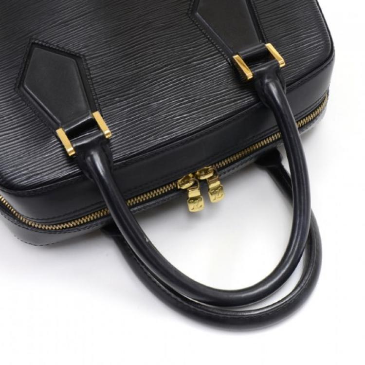 Pre Owned Louis Vuitton Noir Epi Leather Sablon Bag