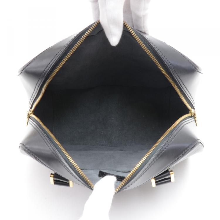 Pre Owned Louis Vuitton Noir Epi Leather Sablon Bag