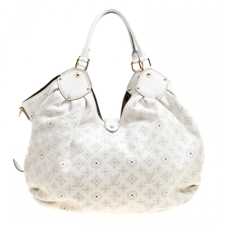 louis vuitton purse white and grey
