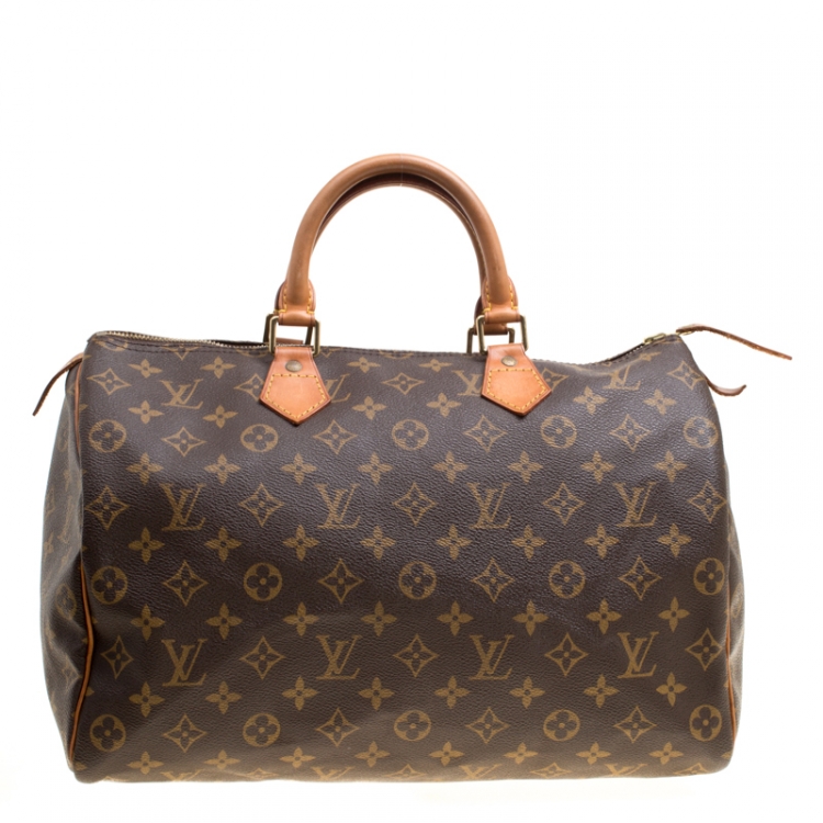 Pre Owned Louis Vuitton Monogram Canvas Speedy 35