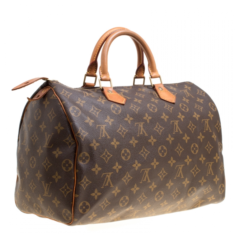 Pre Owned Louis Vuitton Monogram Canvas Speedy 35