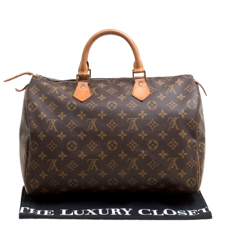 Pre Owned Louis Vuitton Monogram Canvas Speedy 35