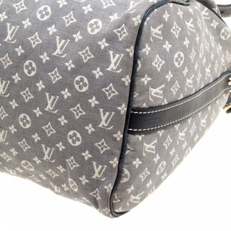 Pre Owned Louis Vuitton Encre Monogram Idylle Speedy Bandouliere 30 Bag