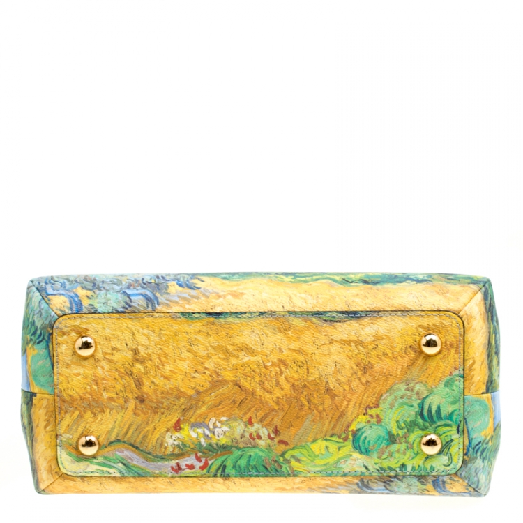 Pre Owned Louis Vuitton Multicolor Leather Montaigne MM Van Gogh Bag