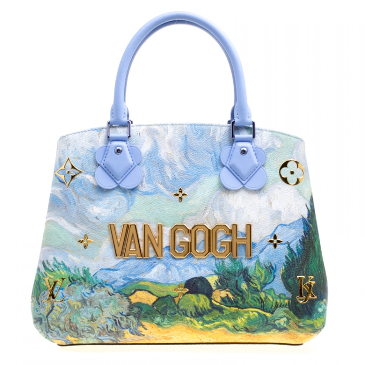 Pre Owned Louis Vuitton Multicolor Leather Montaigne MM Van Gogh Bag