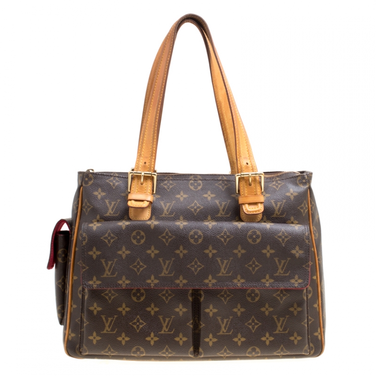 Authentic Louis Vuitton Multiple Cite M51162 Monogram Canvas Shoulder  Handbag LV