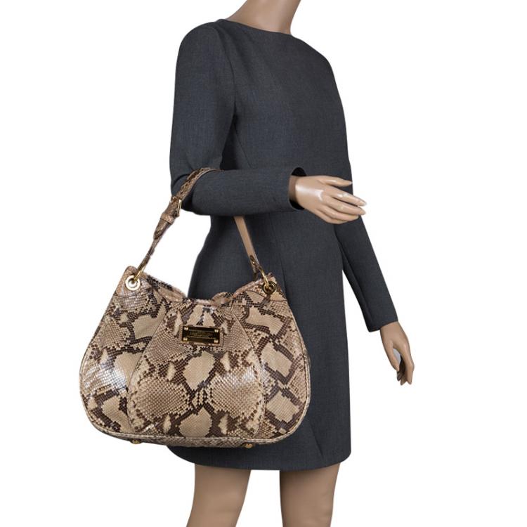 Louis Vuitton Beige Python Limited Edition Galliera Smeralda PM Bag Louis  Vuitton