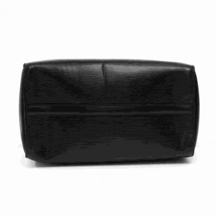 Pre Owned Louis Vuitton Noir Epi Leather Speedy 30 Bag