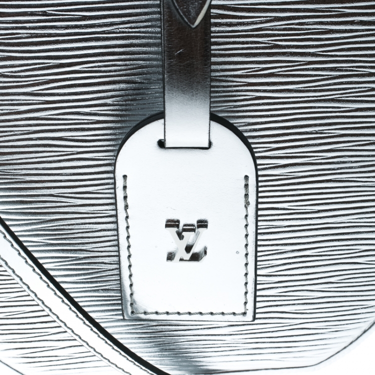 Pre Owned Louis Vuitton Silver Epi Leather Petite Boite Chapeau Bag