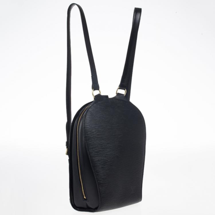 Pre Owned Louis Vuitton Black Epi Leather Mabillon Backpack Bag