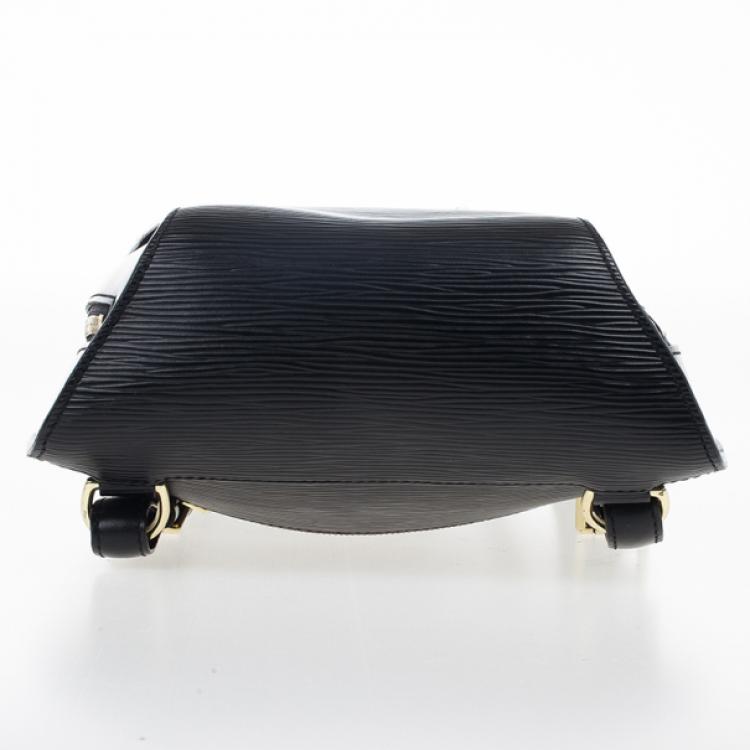 Pre Owned Louis Vuitton Black Epi Leather Mabillon Backpack Bag