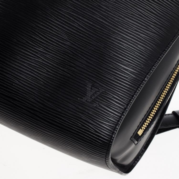 Pre Owned Louis Vuitton Black Epi Leather Mabillon Backpack Bag