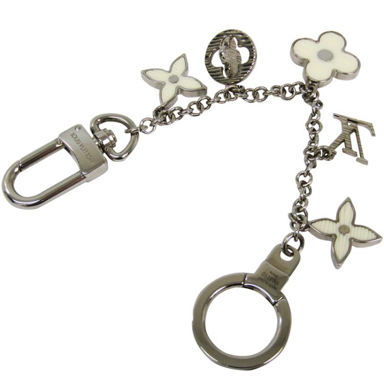 Louis Vuitton Bag Charm Fleur d'Epi Ivory in Resin with Silver-tone - US