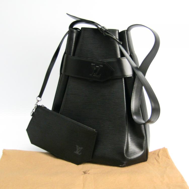 Pre Owned Louis Vuitton Noir Epi Leather Sac d'Epaule Bag