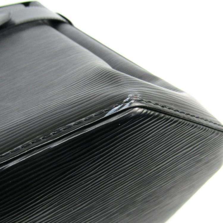 Pre Owned Louis Vuitton Noir Epi Leather Sac d'Epaule Bag