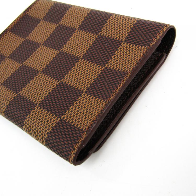 Pre Owned Louis Vuitton Damier Ebene Canvas Business Card Holder