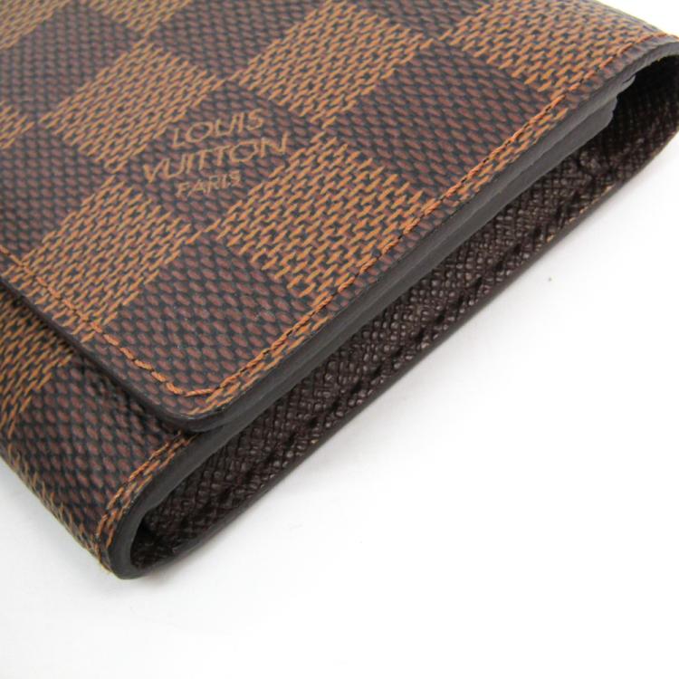 Pre Owned Louis Vuitton Damier Ebene Canvas Business Card Holder