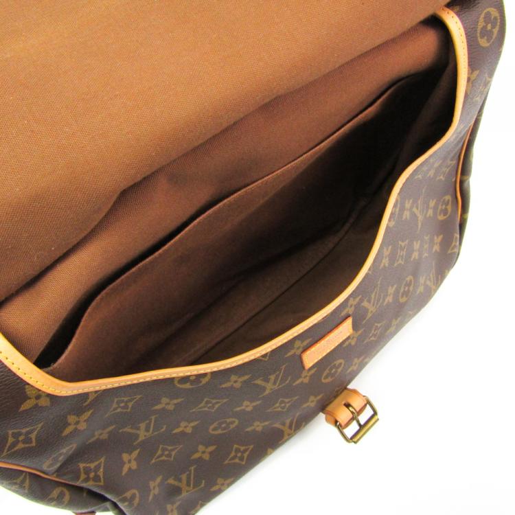Pre Owned Louis Vuitton Monogram Canvas Saumur 35 Bag