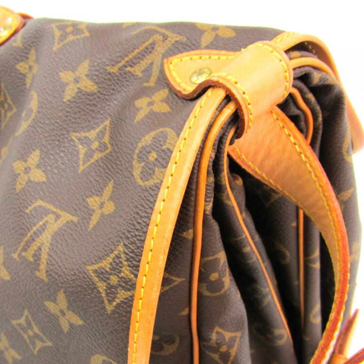 Pre Owned Louis Vuitton Monogram Canvas Saumur 35 Bag