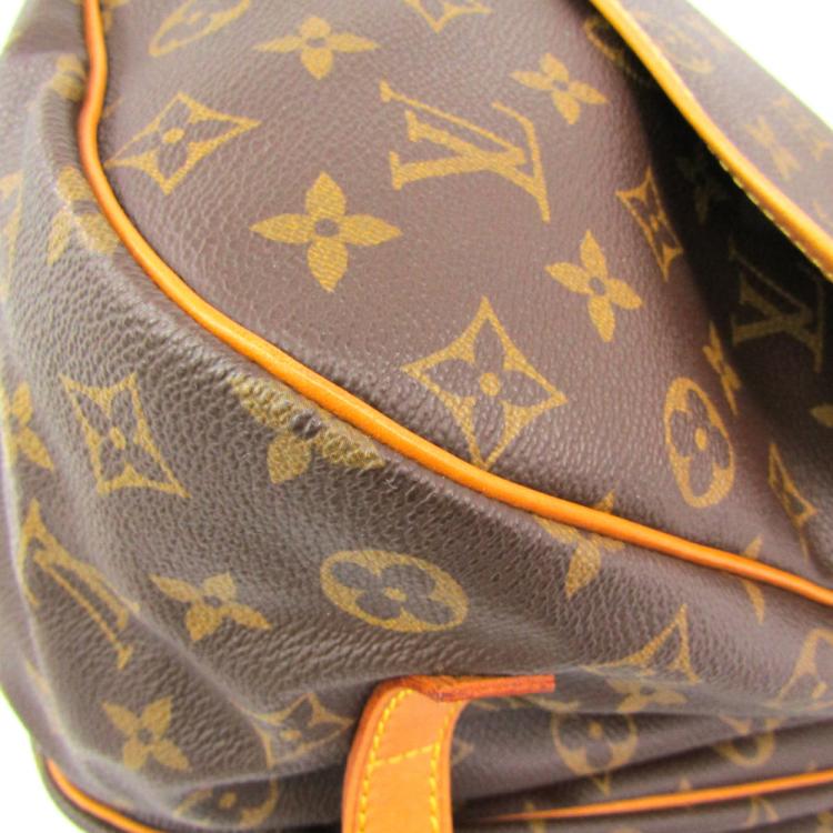 Pre Owned Louis Vuitton Monogram Canvas Saumur 35 Bag