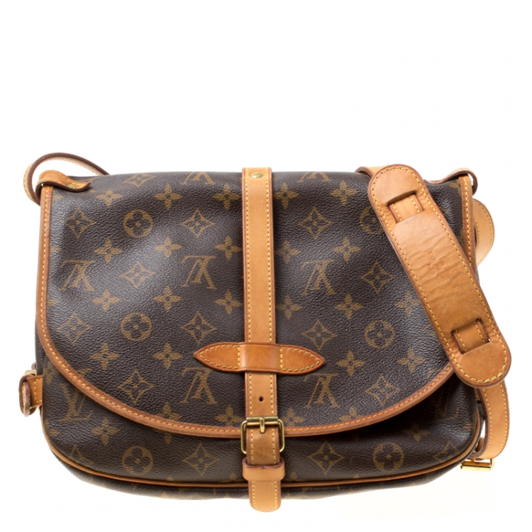 100% Authentic Louis Vuitton Saumur 30, Luxury, Bags & Wallets on