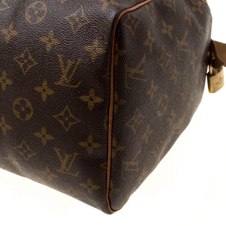 مملوكة مسبقًا Louis Vuitton Monogram Canvas and Leather Speedy 30 Bag