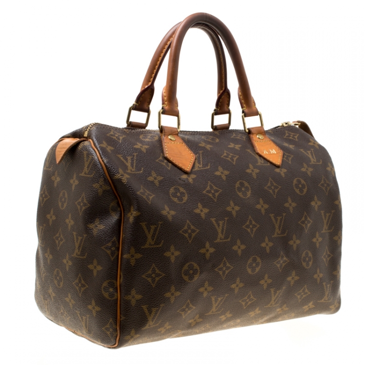 مملوكة مسبقًا Louis Vuitton Monogram Canvas and Leather Speedy 30 Bag
