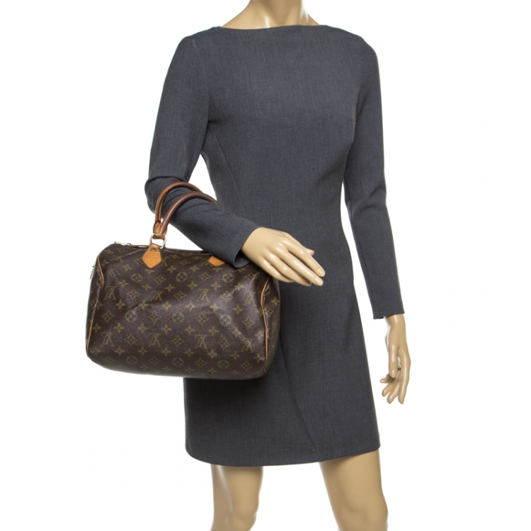 مملوكة مسبقًا Louis Vuitton Monogram Canvas and Leather Speedy 30 Bag