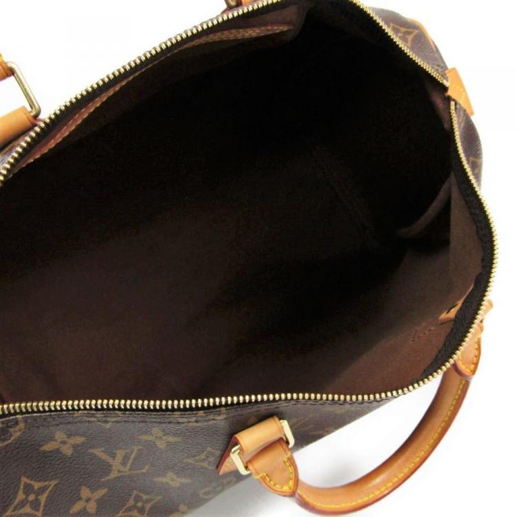 Pre Owned Louis Vuitton Monogram Canvas Speedy 35 Bag