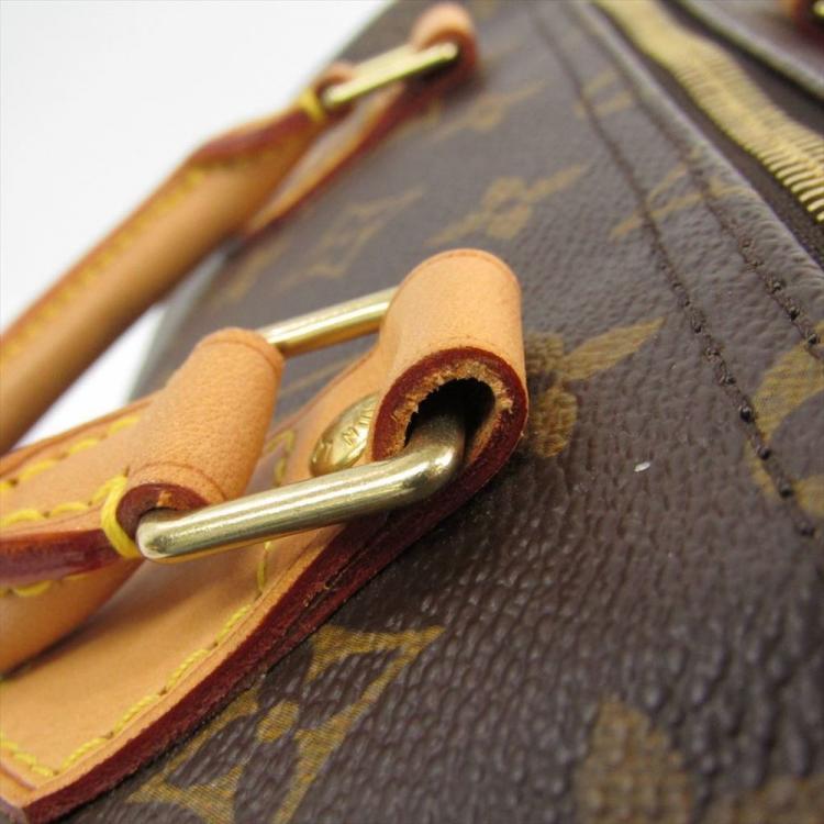 Pre Owned Louis Vuitton Monogram Canvas Speedy 35 Bag