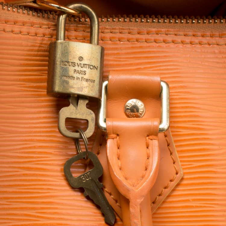 Pre Owned Louis Vuitton Mandarin Epi Leather Speedy 25
