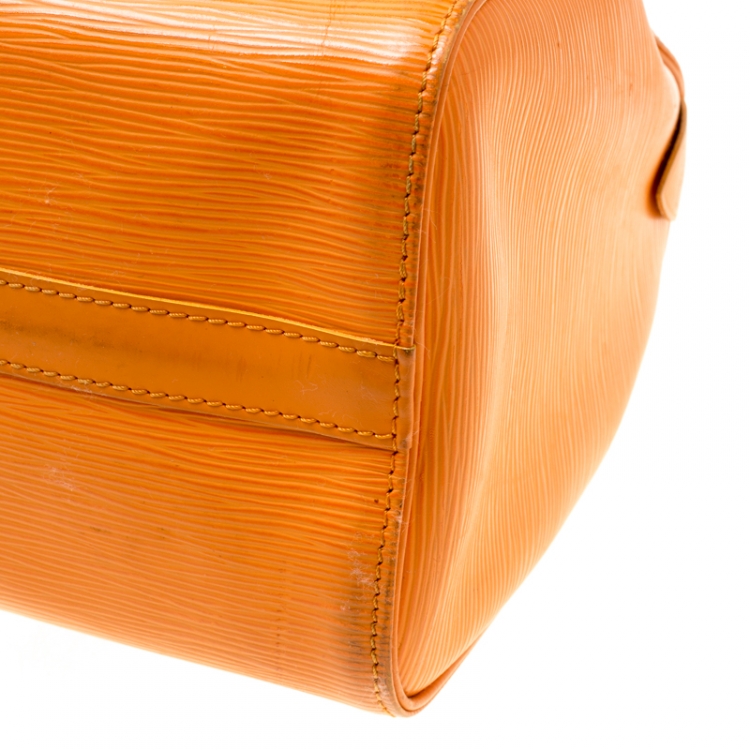 Pre Owned Louis Vuitton Mandarin Epi Leather Speedy 25