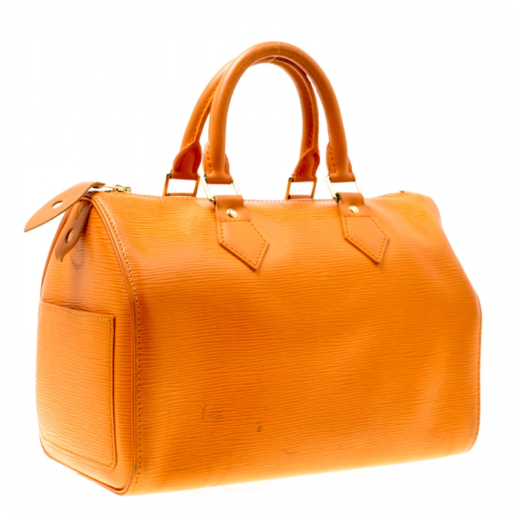 Pre Owned Louis Vuitton Mandarin Epi Leather Speedy 25