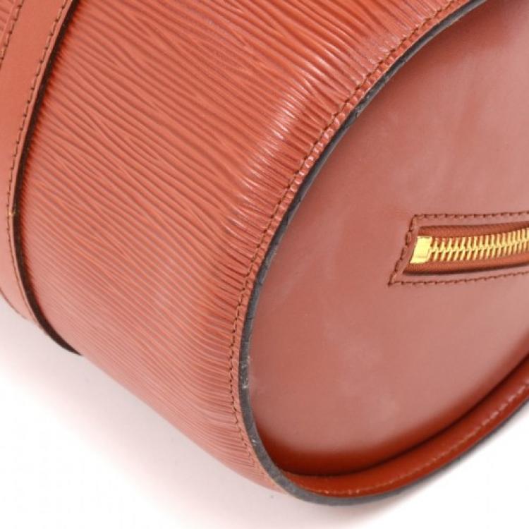 Pre Owned Louis Vuitton Kenyan Fawn Epi Leather Soufflot Bag