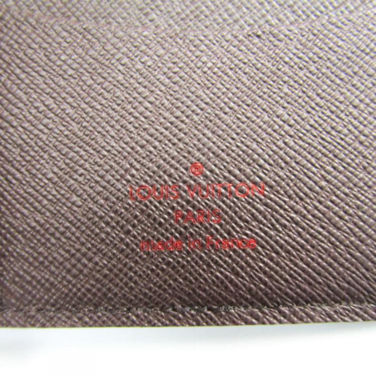 Pre Owned Louis Vuitton Damier Ebene Canvas Card Holder
