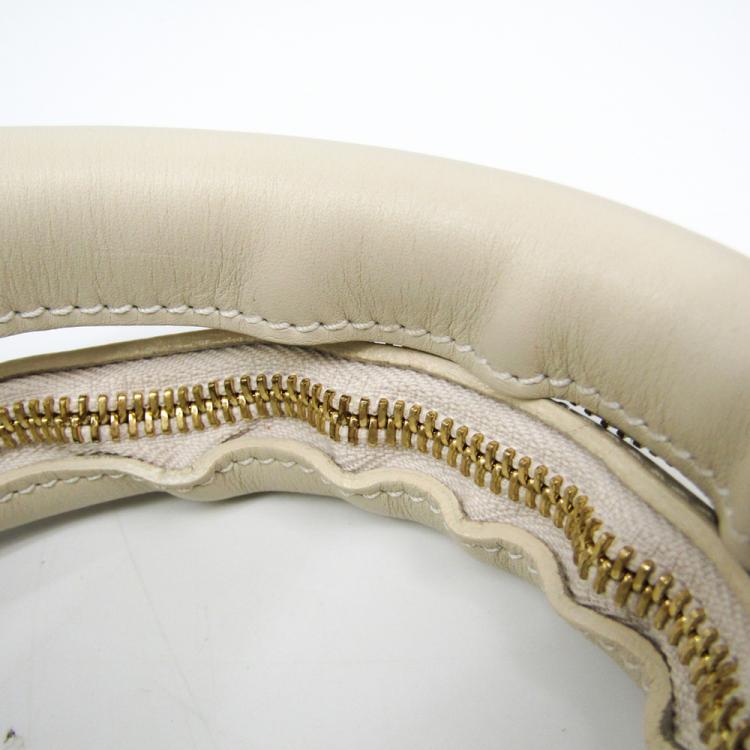 مملوكة مسبقًا Louis Vuitton Ivory Leather Veau Sac Louis Special Order Bag