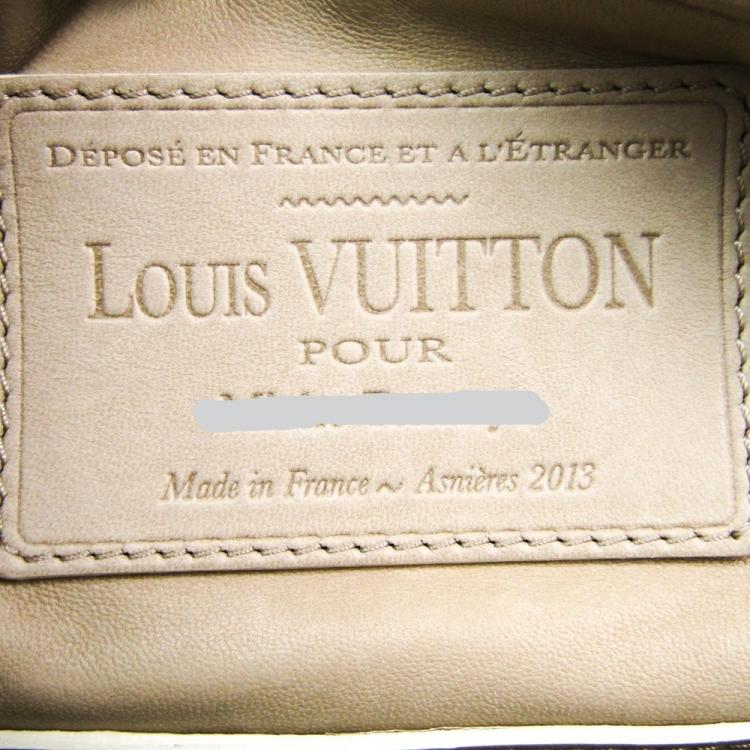 مملوكة مسبقًا Louis Vuitton Ivory Leather Veau Sac Louis Special Order Bag
