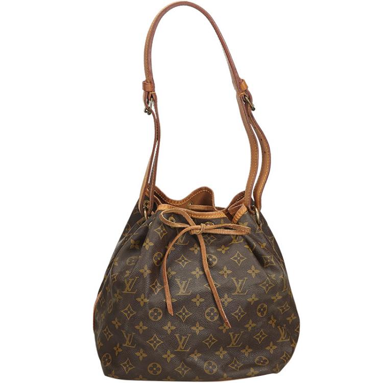 Louis Vuitton Petit Noe Bucket Bag Shoulder Hobo Monogram