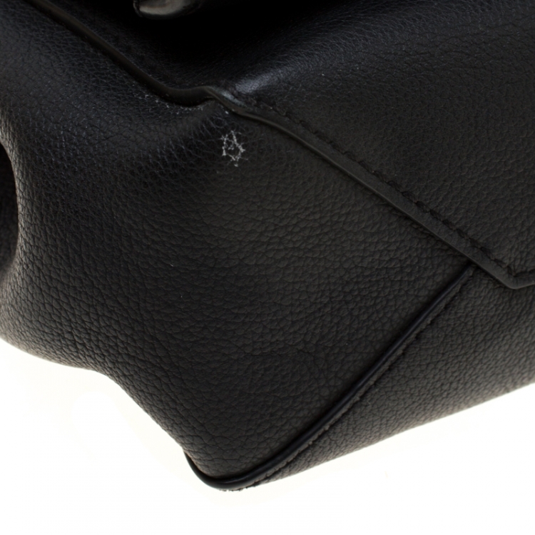 Pre Owned Louis Vuitton Black Leather Lockme II BB Bag